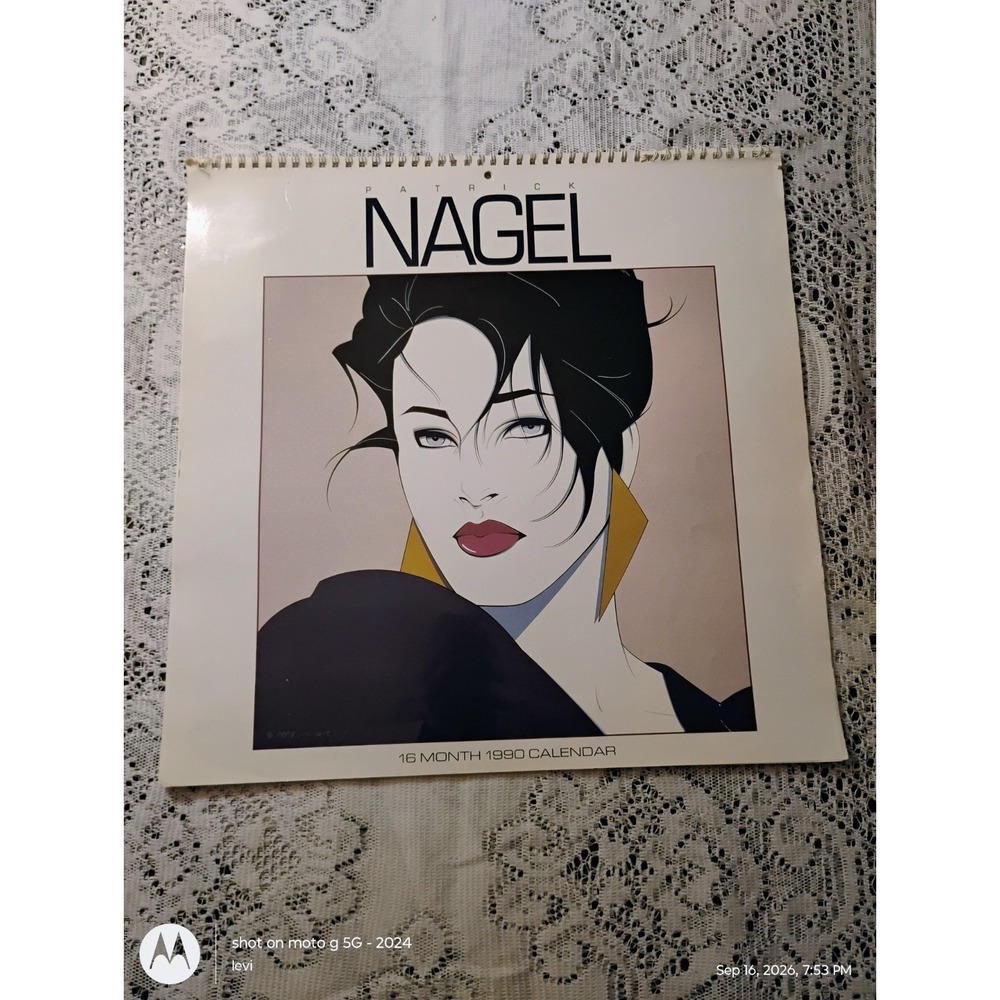 Patrick Nagel 1990 Calendar 16 Month Color Images to Frame